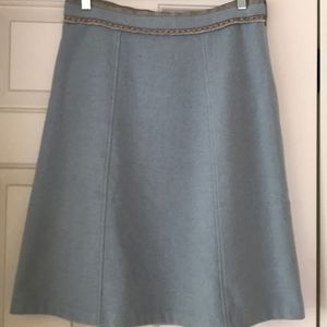 Gap Wool Blend Blue Skirt Size 1